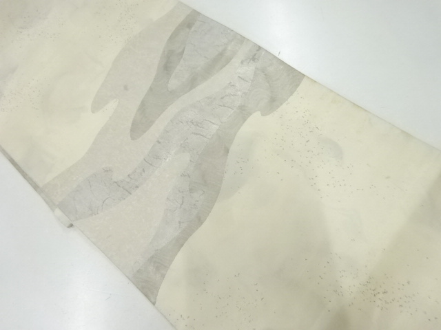 アンティーク　霞模様織出し袋帯（材料）